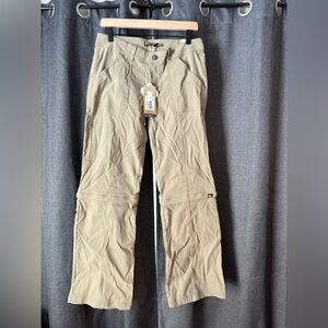 Prana women’s convertible hiking shorts pants NWT